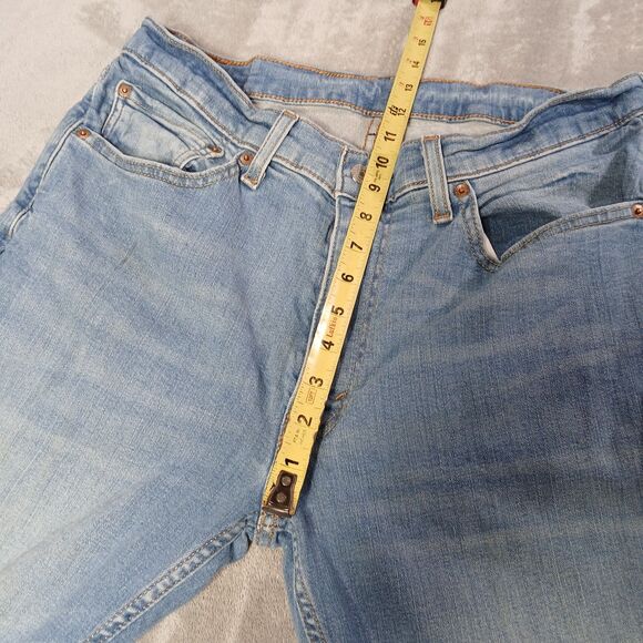 Levis 514 Jeans Mens 34x32 Blue Classic Straight Fit Faded Stretch Denim Sultan - Picture 9 of 14